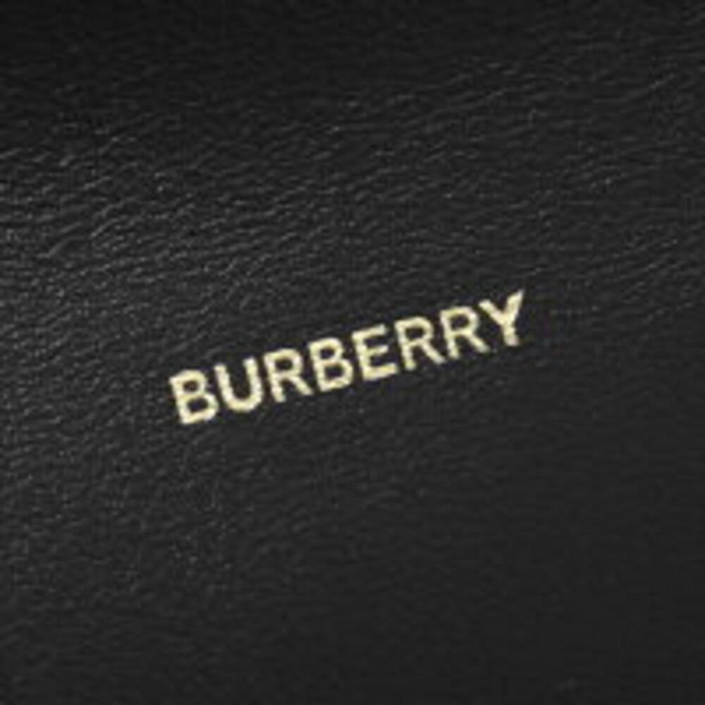 Burberry Black Halton Check Long Beige Wallet EV